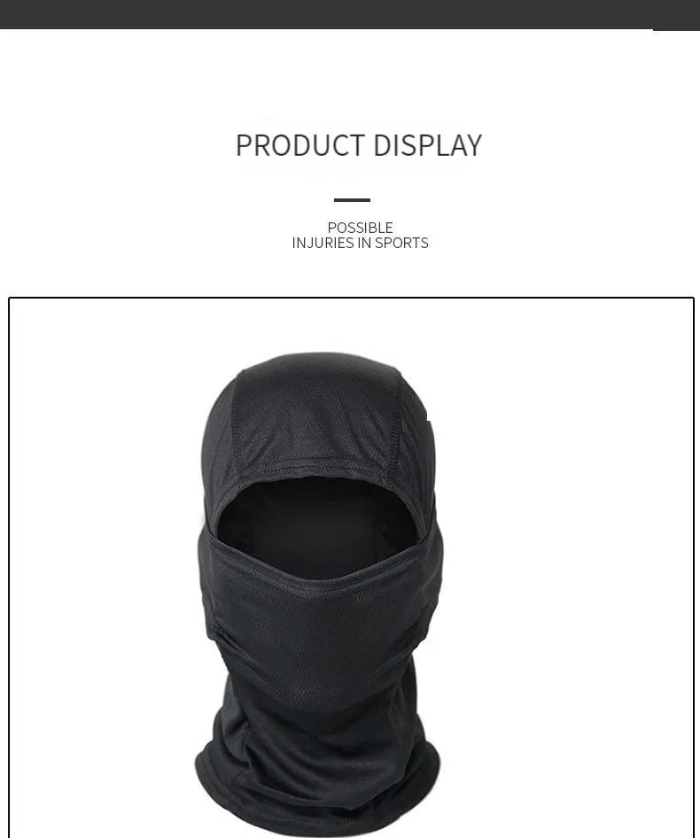Balaclava Camouflage Full Face Mask – Multicam Neck Gaiter for Hunting, Cycling, and Wargames