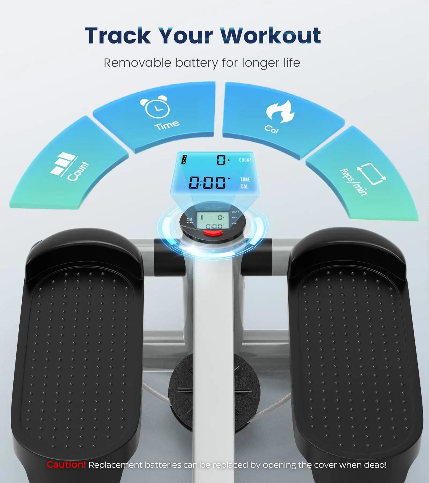 Stair Steppers Workout Machine with Resistance Bands