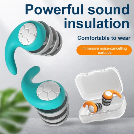 Reusable Noise Reduction Earplugs for Sleeping, Snoring & More