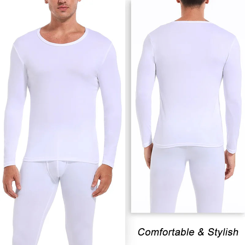 Thermal Underwear for Men – Fleece-Lined Long Johns Sport Base Layer for Winter Cold Weather