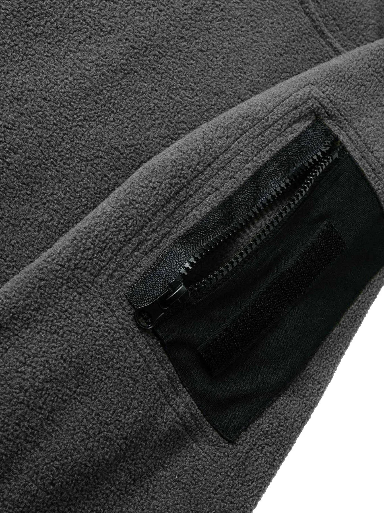 Windproof Fleece Men’s Sweatshirt – Tactical Outdoor Sportswear Jacket with Standing Collar