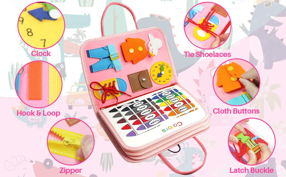 Parish Toys Busy Board – Early Educational Toy for Toddlers