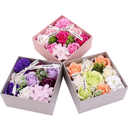 Creative Artificial Soap Flower Rose Flower Head Decor