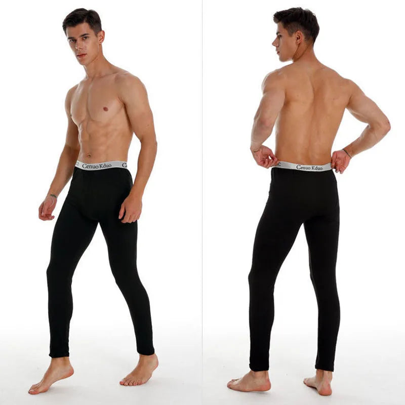 Men’s Long Johns Thermal Underwear – Soft, Elastic Winter Tights for Comfort & Warmth