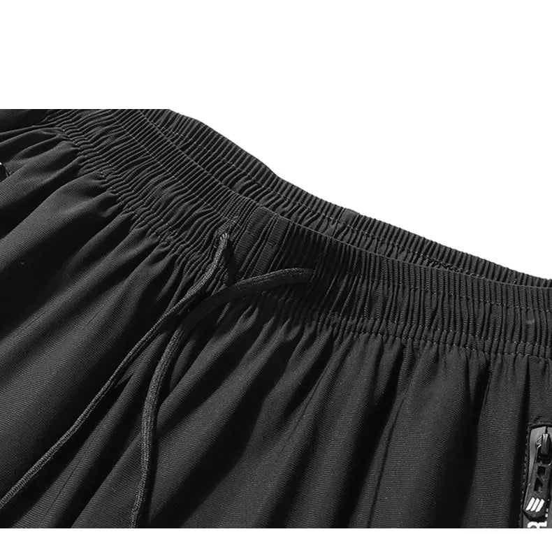 Men’s Quick-Dry Running Pants with Zipper Pockets