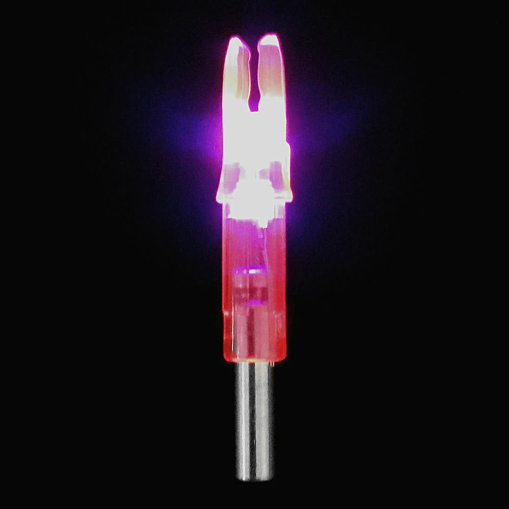 6pcs LED Glowing Arrow Nocks – Luminous Lighted Nocks for 6.2mm Compound Bow Arrow Shafts
