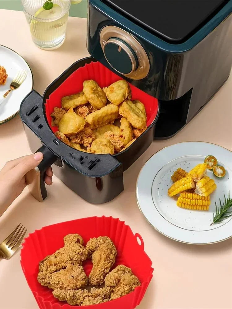 Reusable Silicone Air Fryer Pan Liner