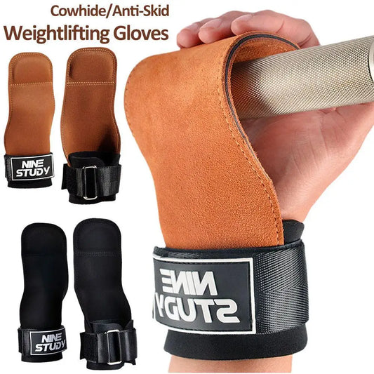 Leather Wrist Straps for Weightlifting