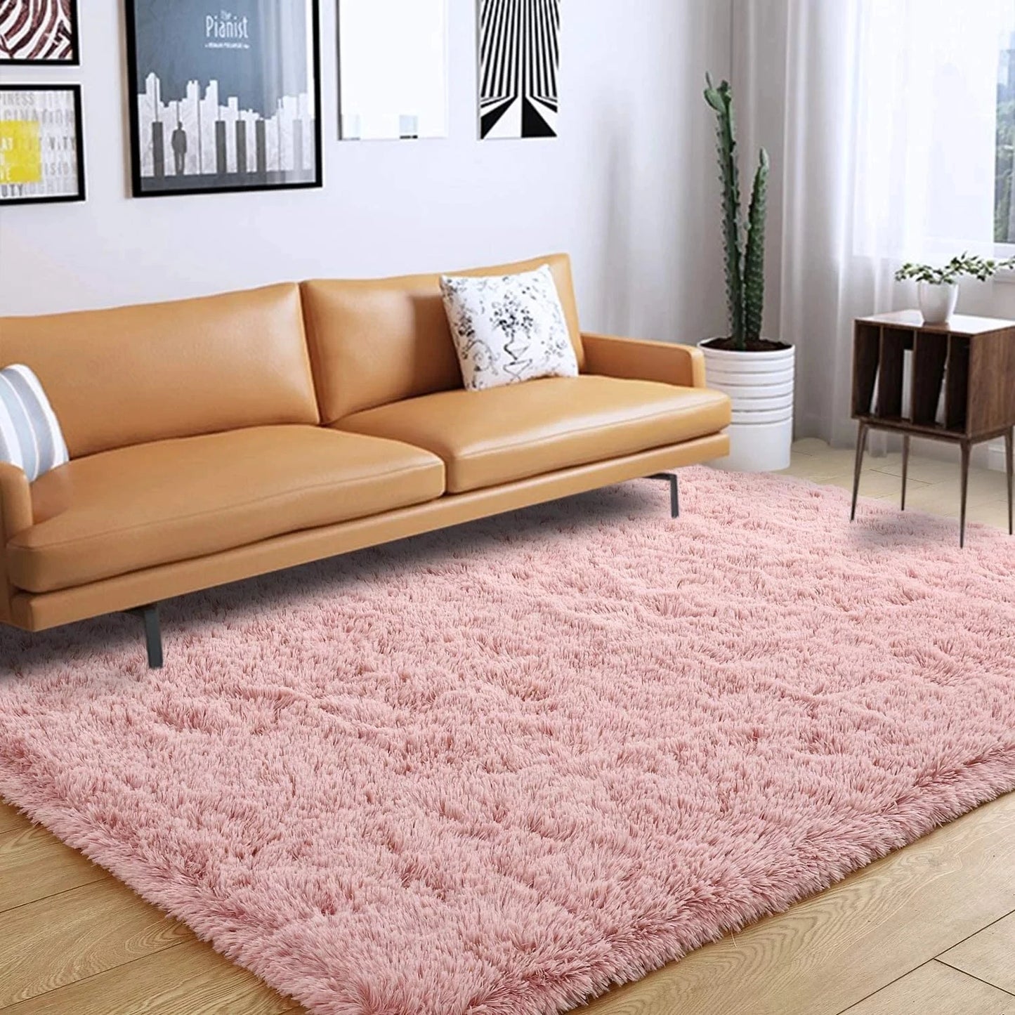 Fluffy Plush Soft Area Rug for Living Room & Kids' Rooms