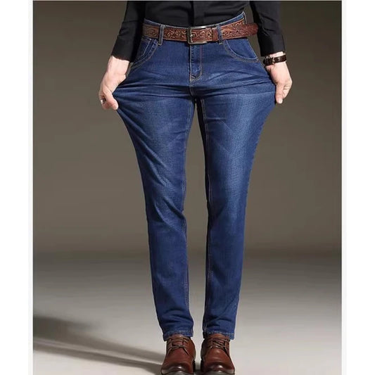 Men's Straight Leg Elastic Casual Slim Fit Jeans