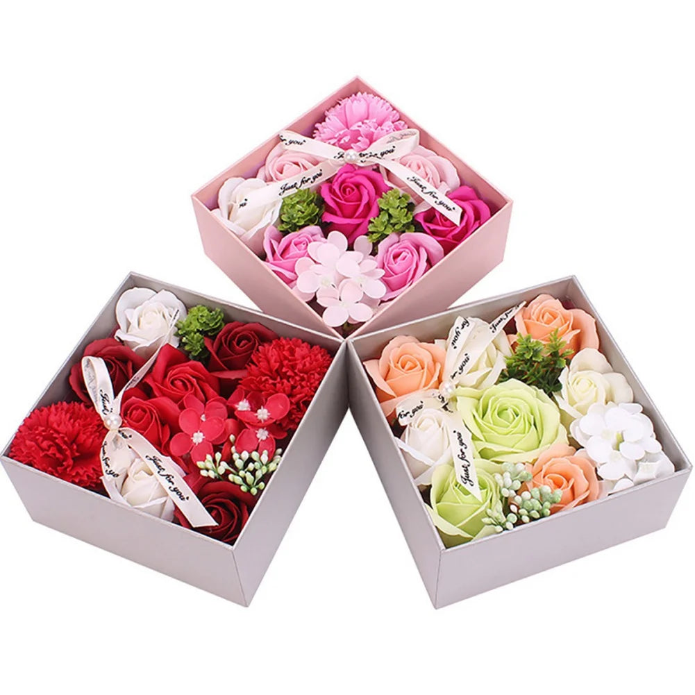 Creative Artificial Soap Flower Rose Flower Head Decor