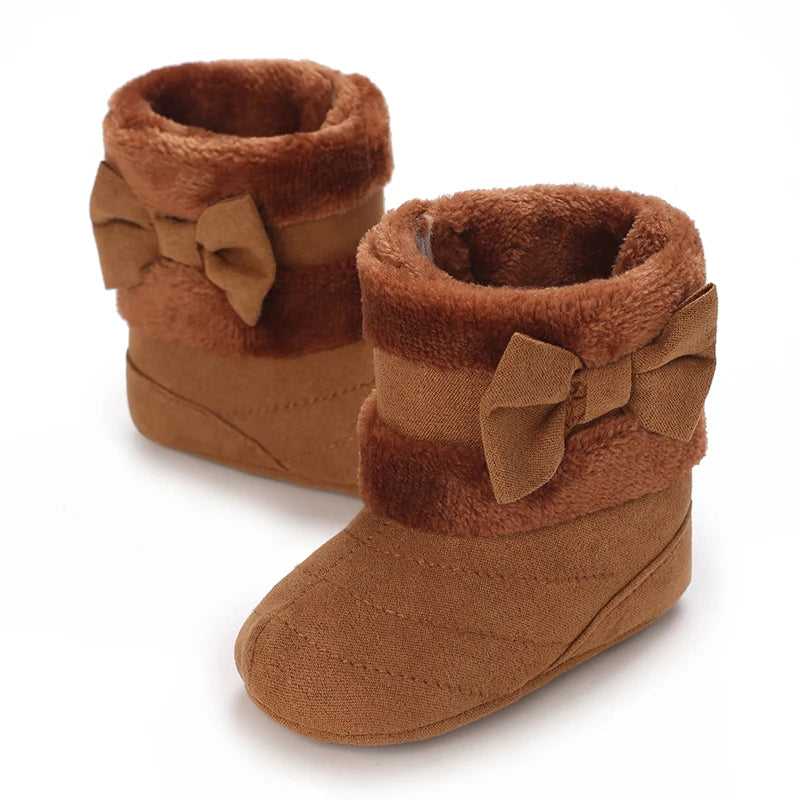 Cute Bowknot Comfortable Baby Girls Boots