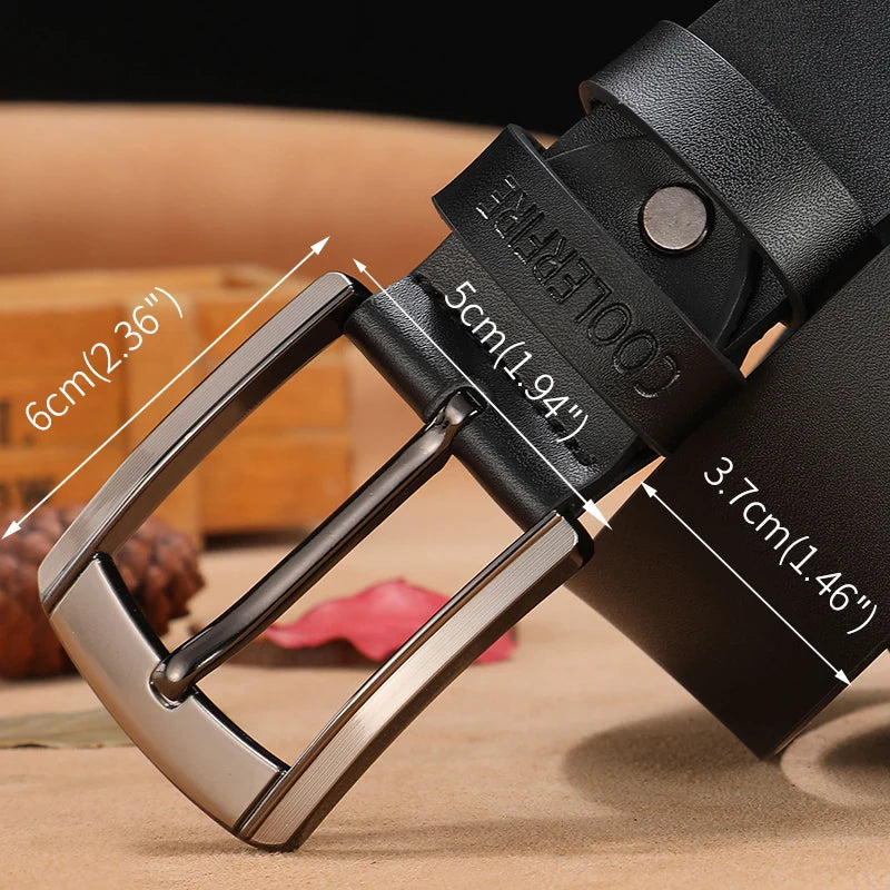 Men's High-Quality Genuine Leather Luxury Designer Belt