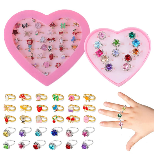 Children’s Adjustable Cartoon Rings