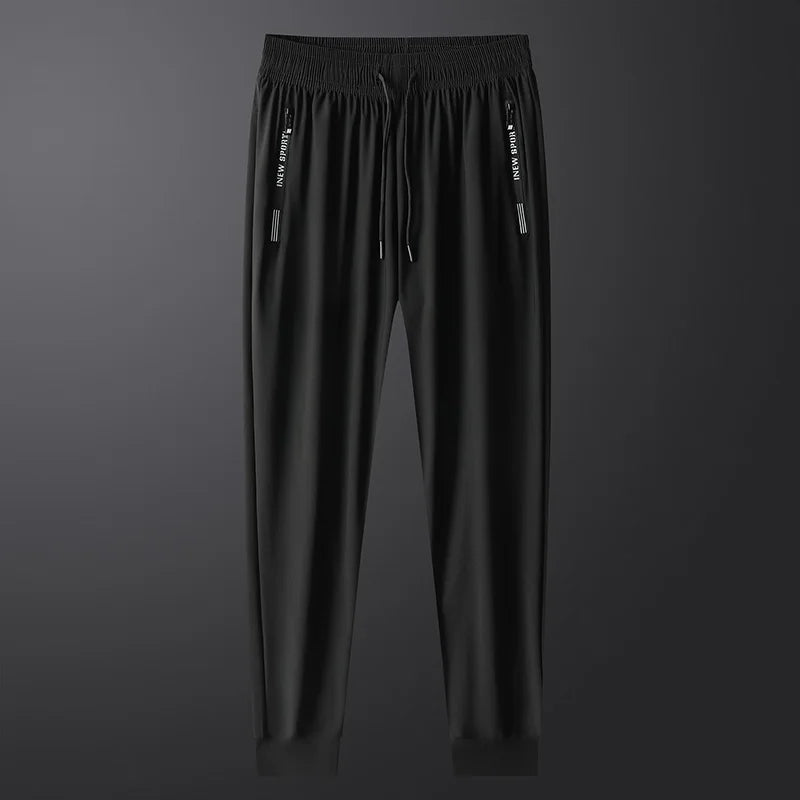 Men’s Quick-Dry Running Pants with Zipper Pockets