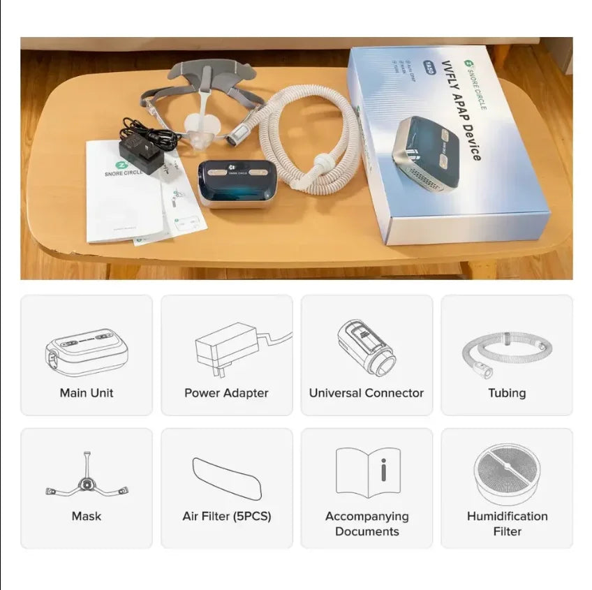 Mini Bluetooth CPAP anti-snoring device