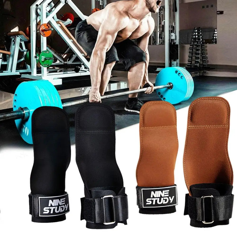 Leather Wrist Straps for Weightlifting
