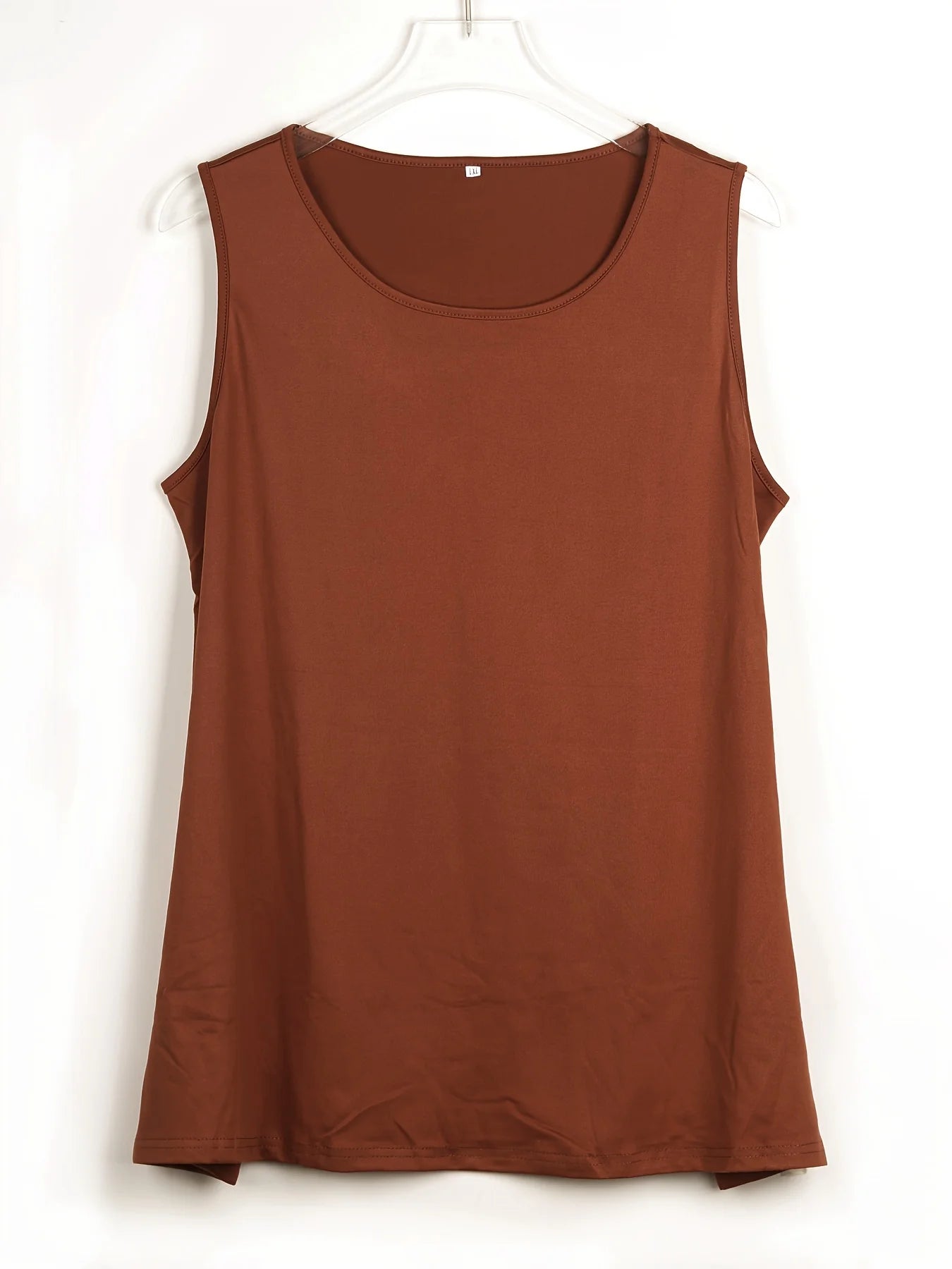 Plus Size Simple Solid Tank Top for Summer