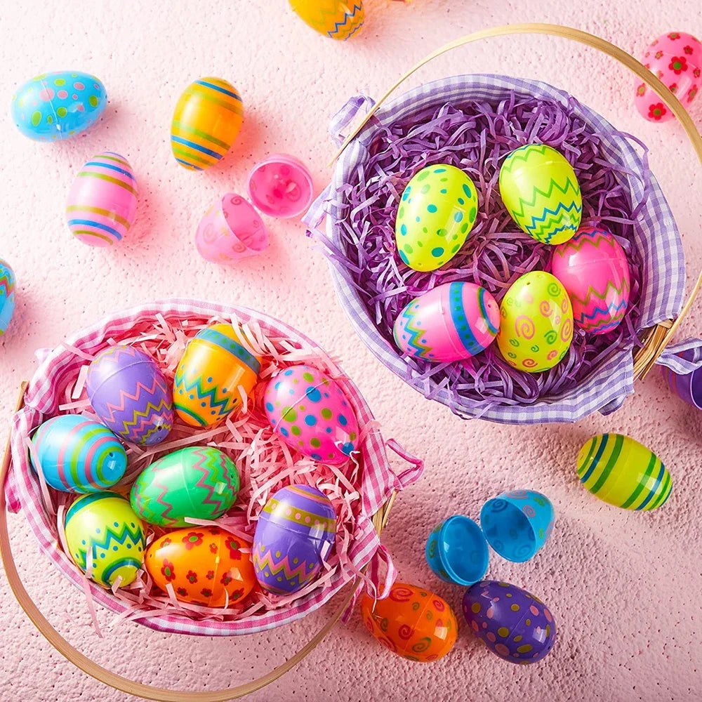 12/24/36Pcs Easter Removable Stuffed Easter Eggs