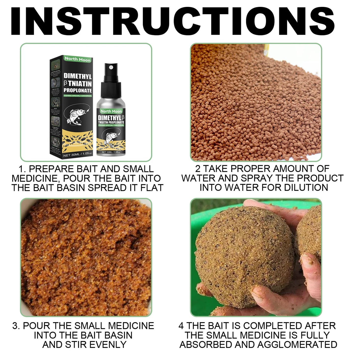 Fishing Baits Attractants – 30ml Natural Scent Liquid for All Water Types