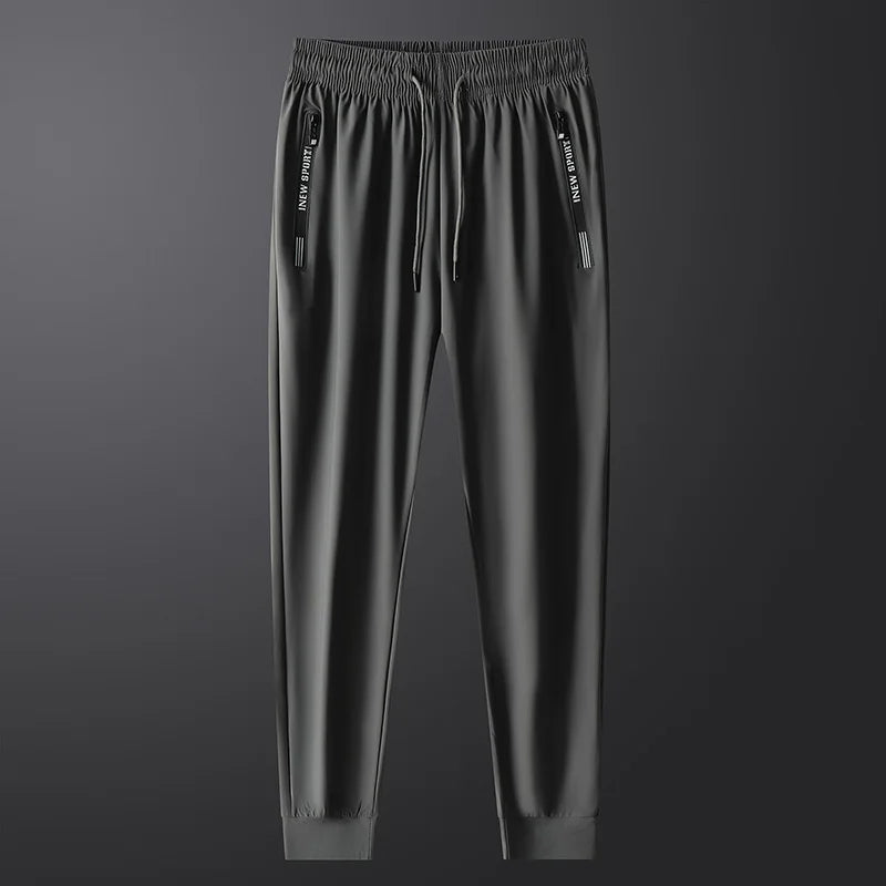 Men’s Quick-Dry Running Pants with Zipper Pockets