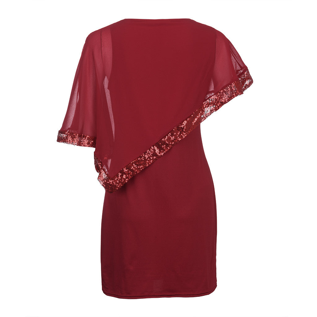 Elegant Sequined Plus Size Dresses