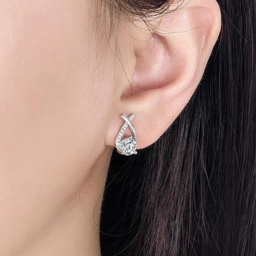 Fashion Cross Stud Earrings for Women & Girls