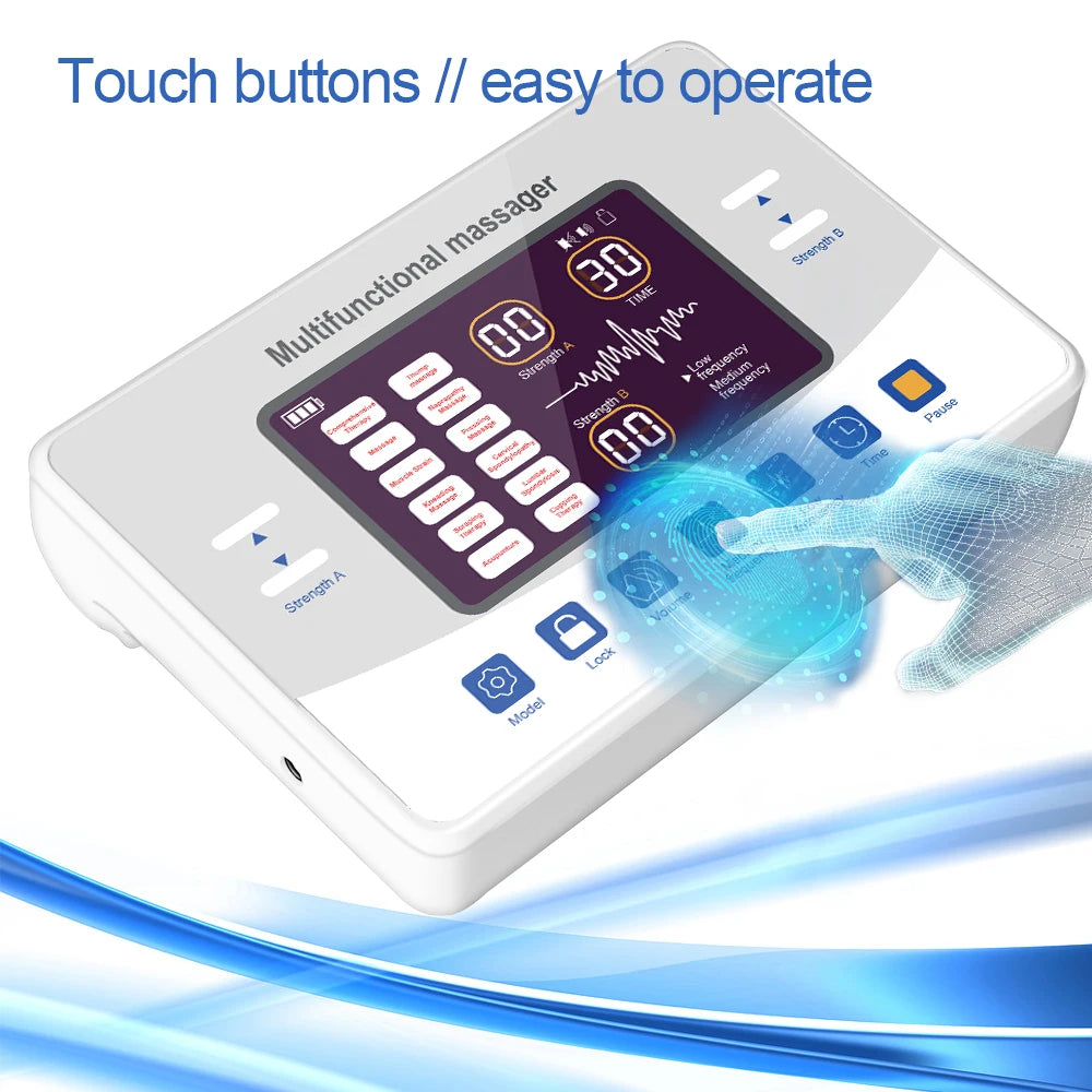 12-Mode Low Frequency TENS and EMS Therapy Device