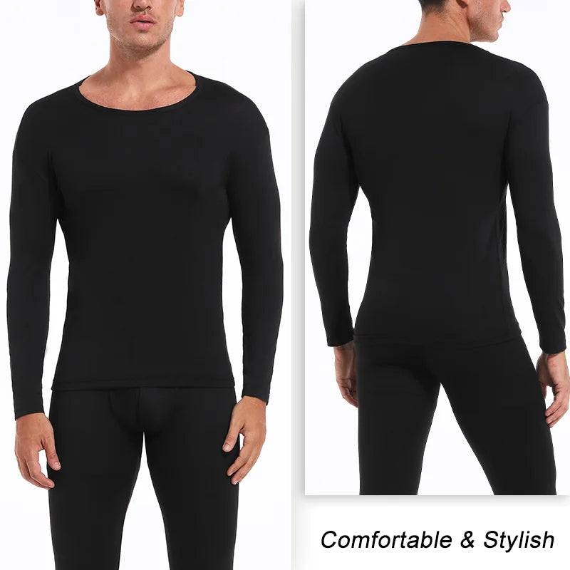 Thermal Underwear for Men – Fleece-Lined Long Johns Sport Base Layer for Winter Cold Weather