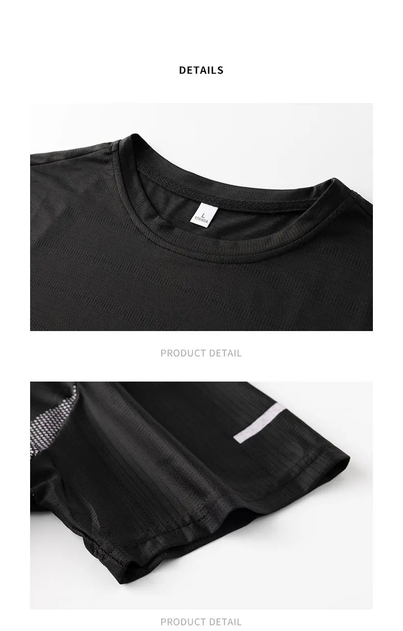 Men’s Summer Ice Silk Running T-Shirt