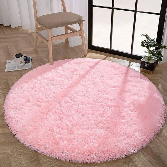 Round Thick Carpet for Living Room