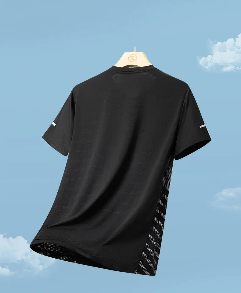 Men’s Summer Ice Silk Running T-Shirt