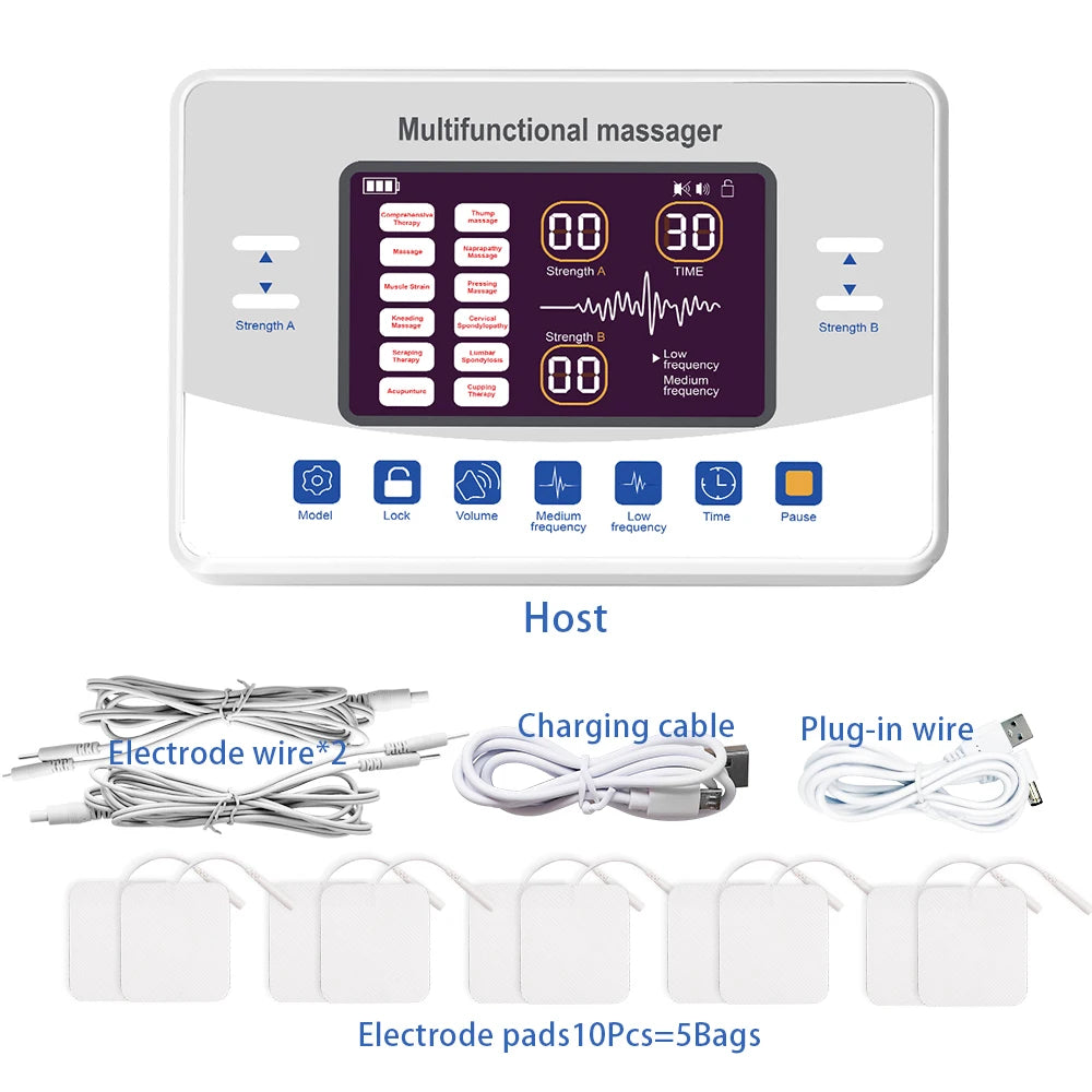 12-Mode Low Frequency TENS and EMS Therapy Device