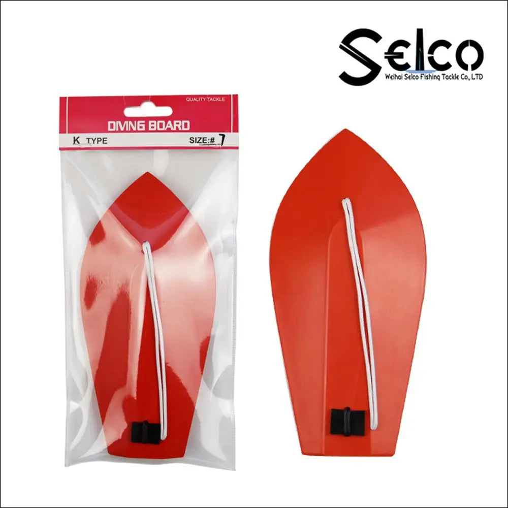 Plastic Red Deep Diver Plate Plan Fishing Tool