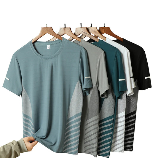Men’s Summer Ice Silk Running T-Shirt