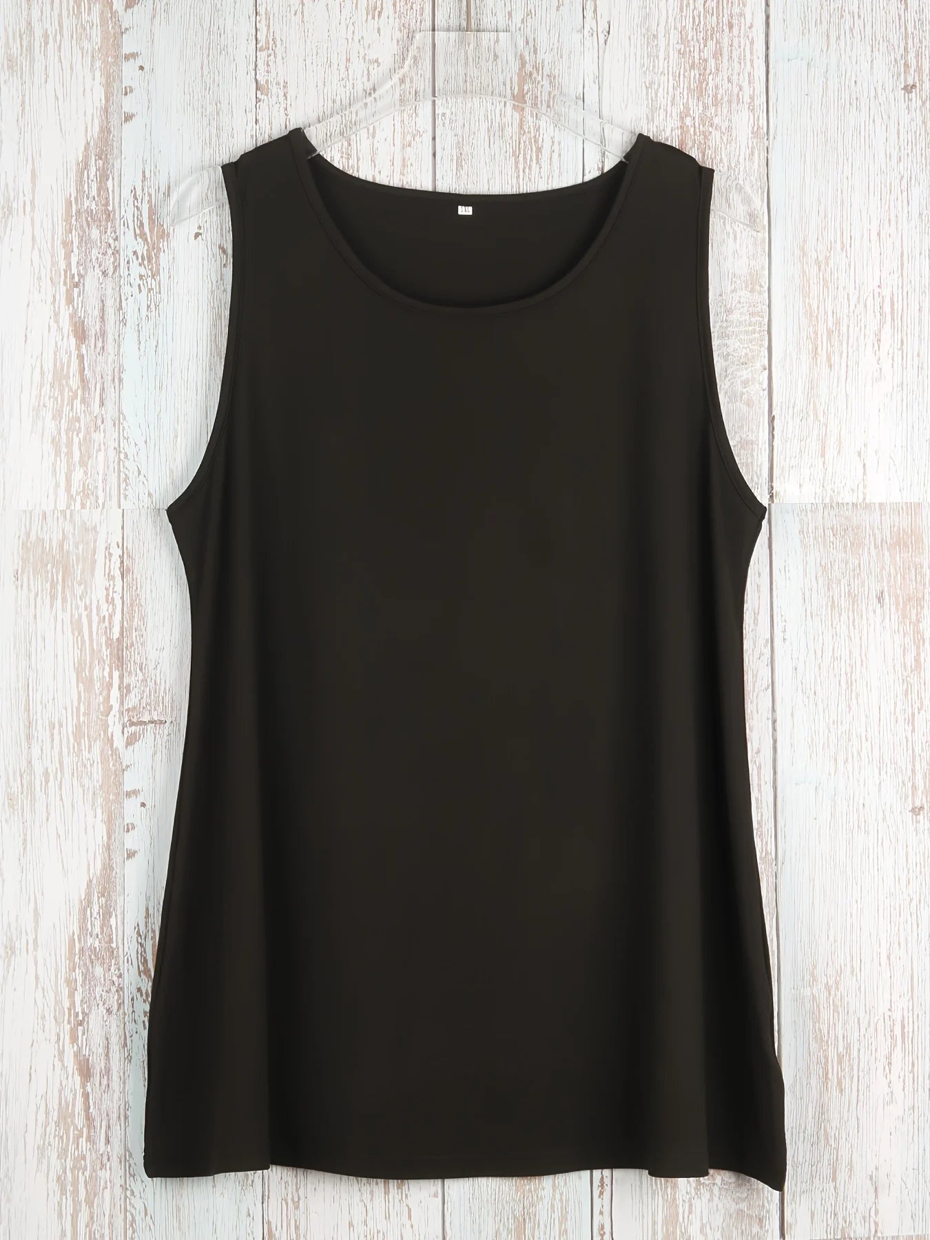 Plus Size Simple Solid Tank Top for Summer