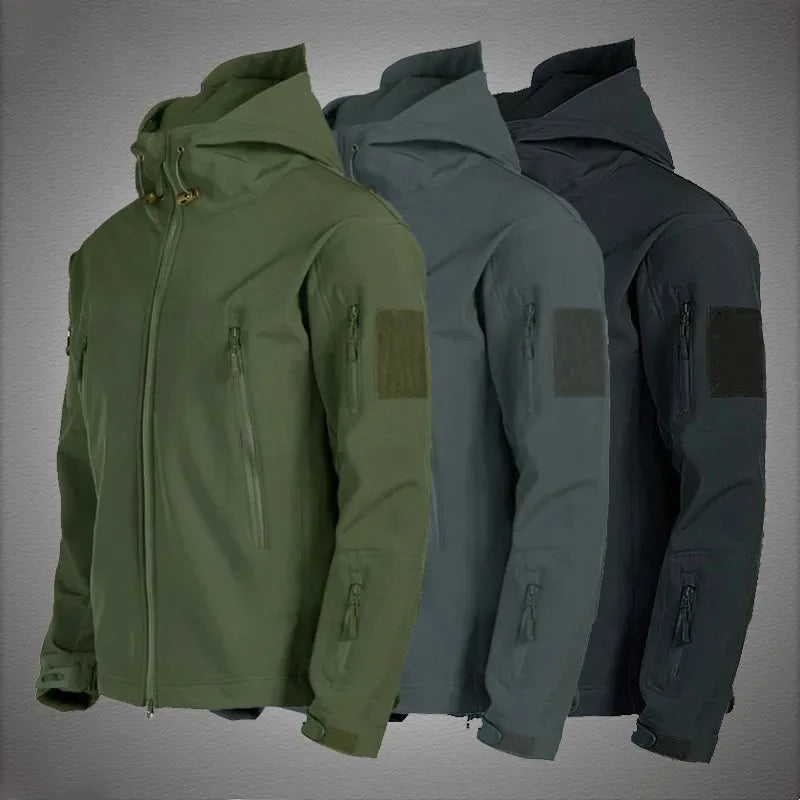 2024 New Sharkskin Soft Shell Hooded Jacket