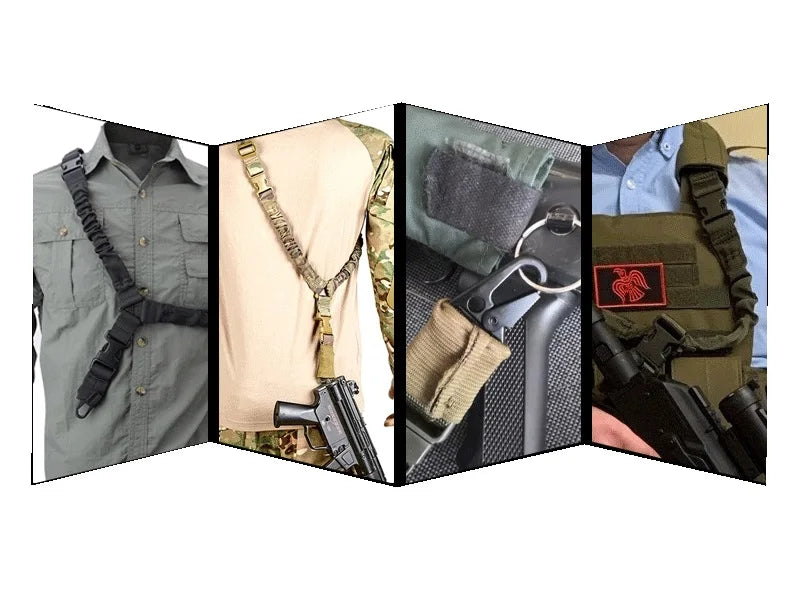 Shotgun Belt – MOLLE Gear Single Point Gun Sling with Metal Buckle