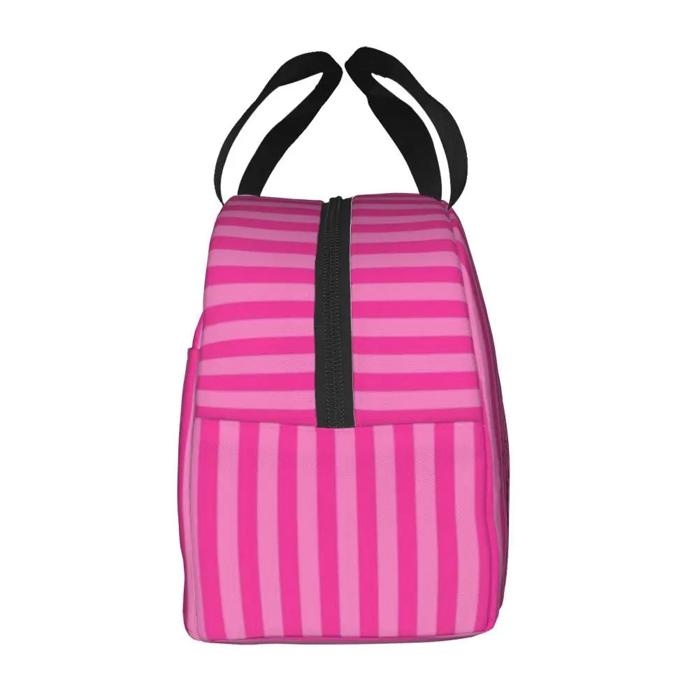 V-Victoria's Secret Stripe Insulated Lunch Bag