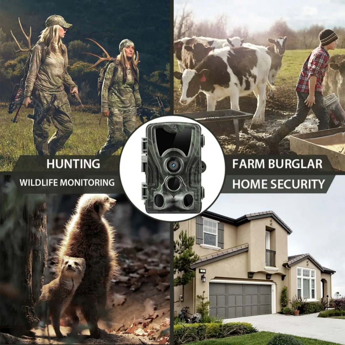 HC801A Night Vision Hunting Trail Camera – Motion-Activated Wildlife Scouting Camera