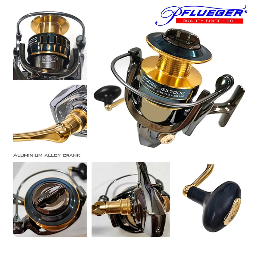 Pflueger All-Metal High-Speed Fishing Reel - CODEK 25KG