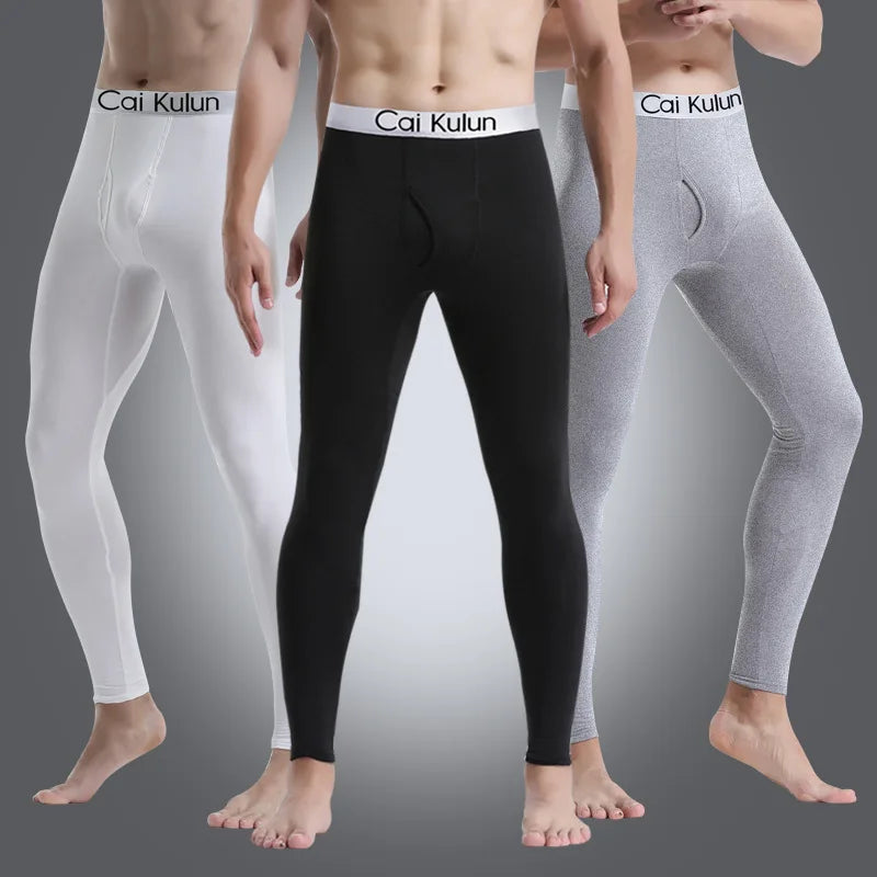 Men’s Long Johns Thermal Underwear – Soft, Elastic Winter Tights for Comfort & Warmth