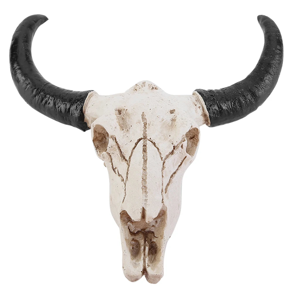 Longhorn Cow Skull Head Wall Ornament