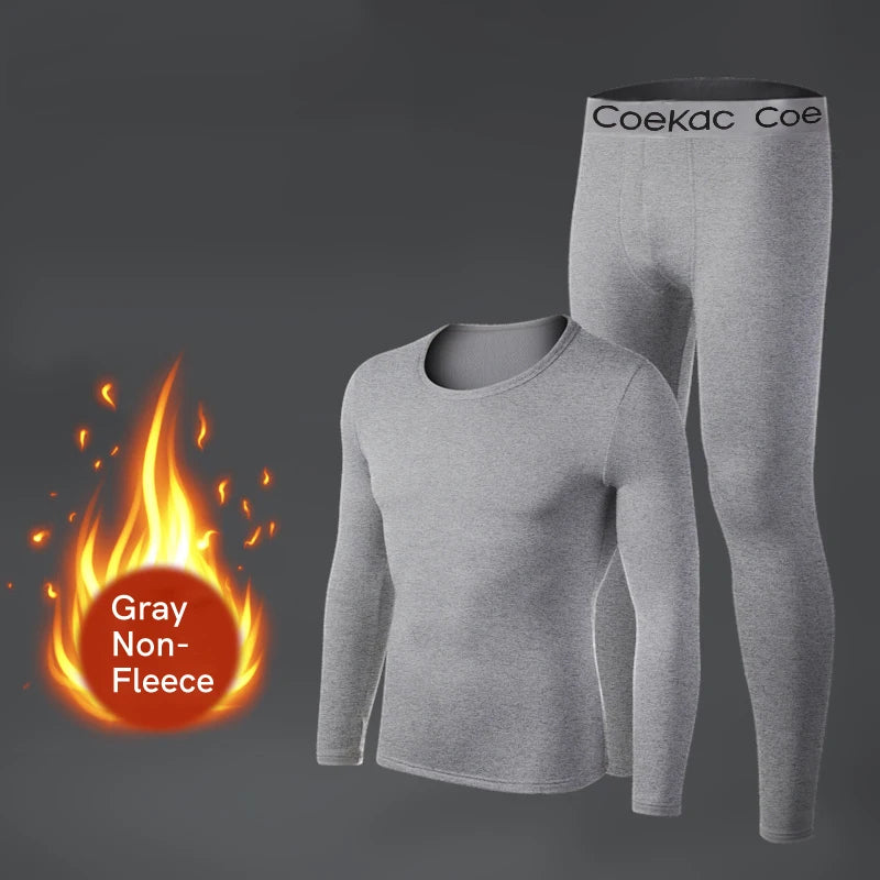 Thermal Underwear for Men – Fleece-Lined Long Johns Sport Base Layer for Winter Cold Weather