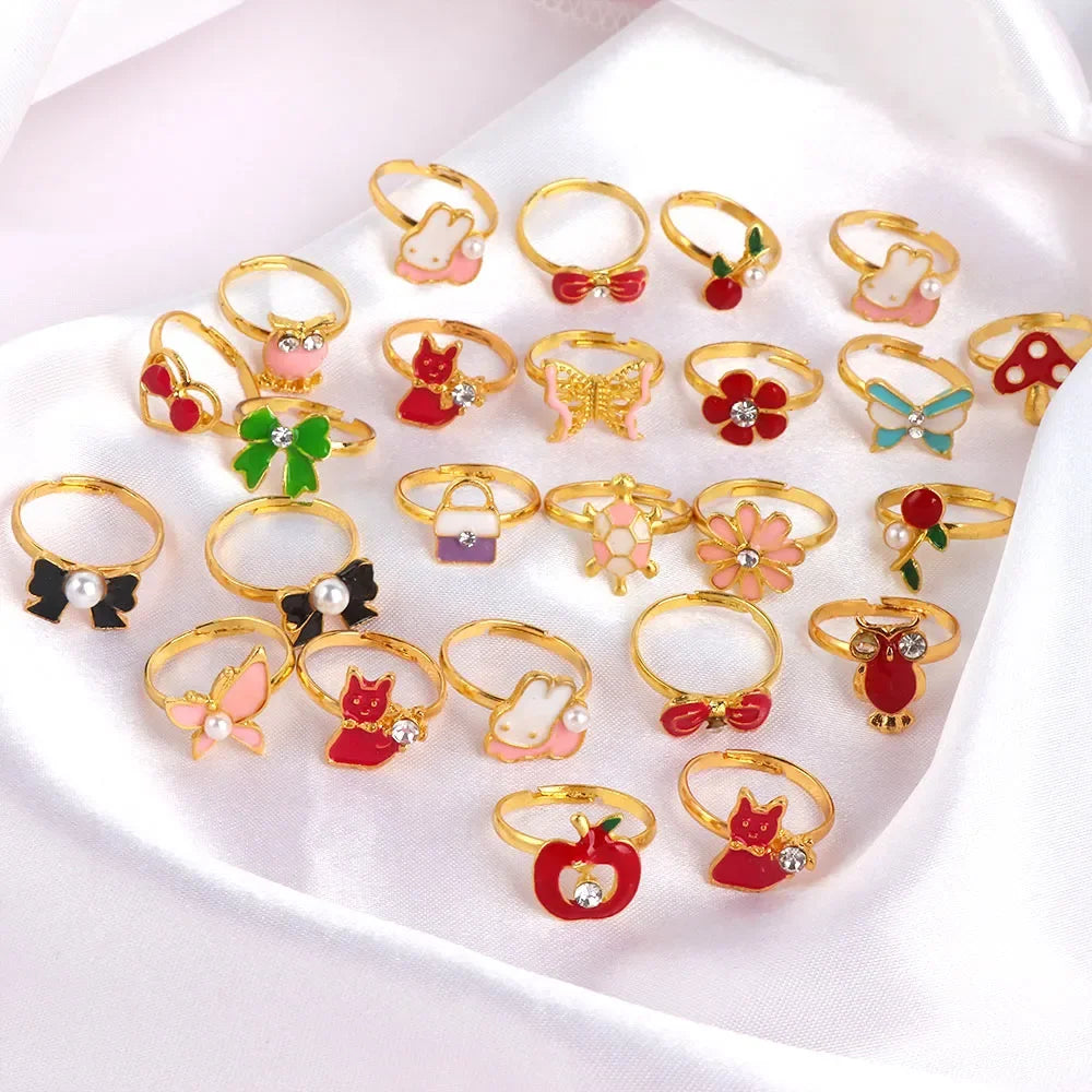 Children’s Adjustable Cartoon Rings