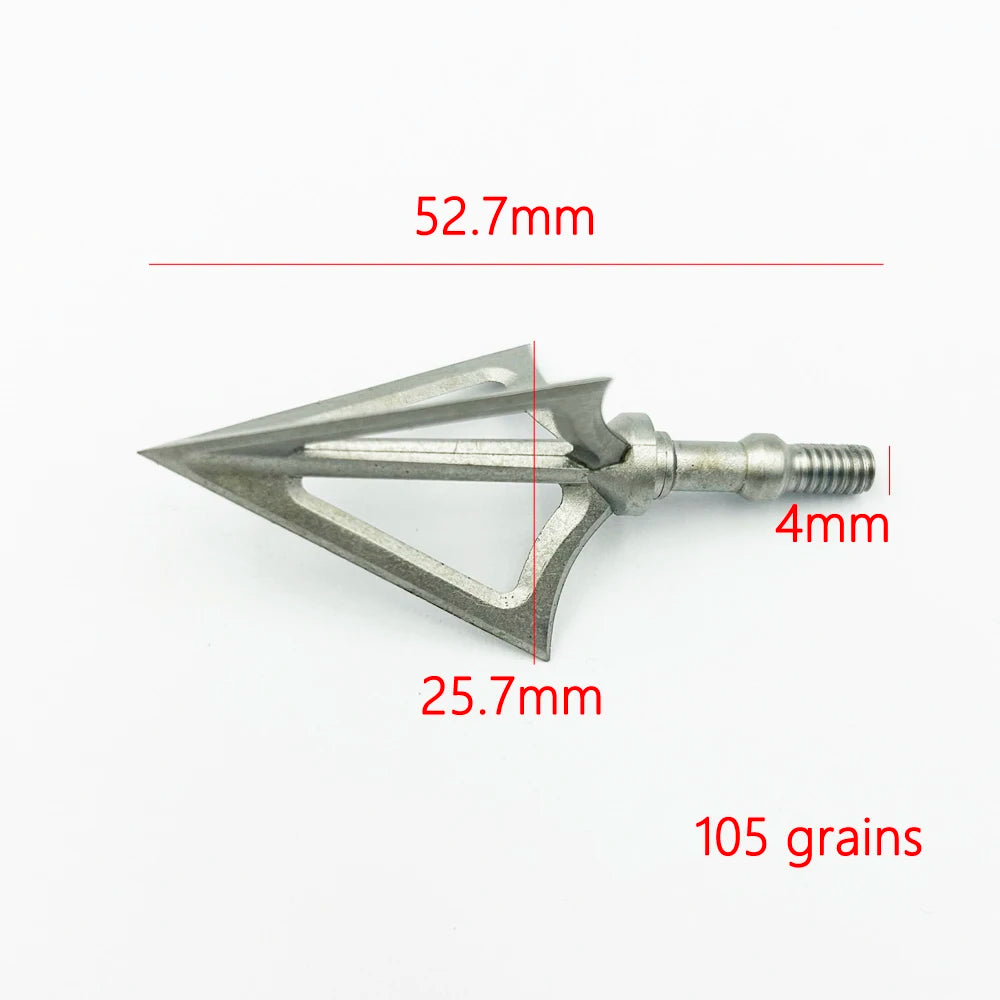 3pcs Arrow Broadheads – 100gn-160gn Tips for Compound, Recurve Bow & Crossbow Hunting