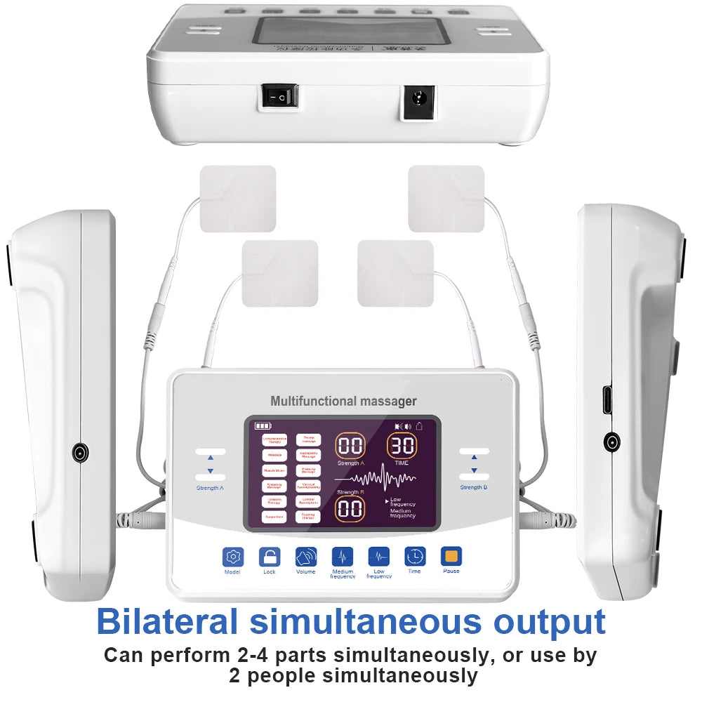 12-Mode Low Frequency TENS and EMS Therapy Device