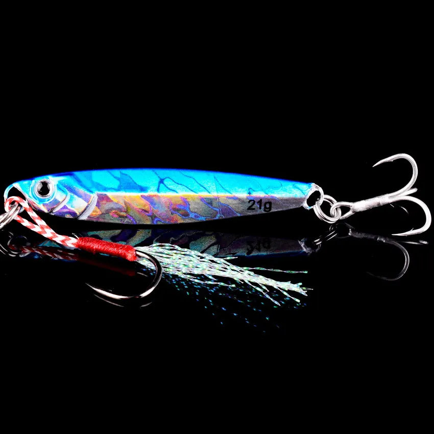 Metal Jig Fishing Lure Set – 3/5/8 Pieces (7g, 10g, 14g, 21g, 28g, 40g)