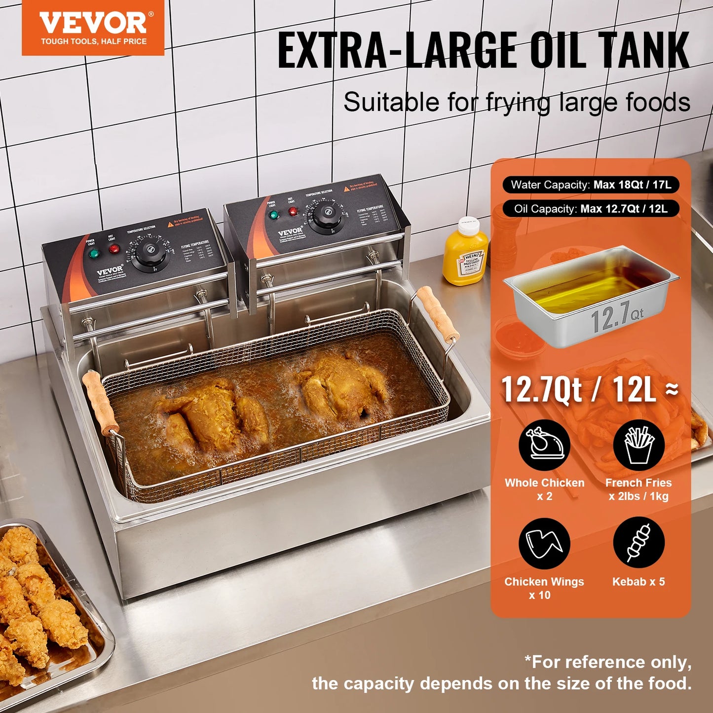 Large Capacity Electric Oil Fryer