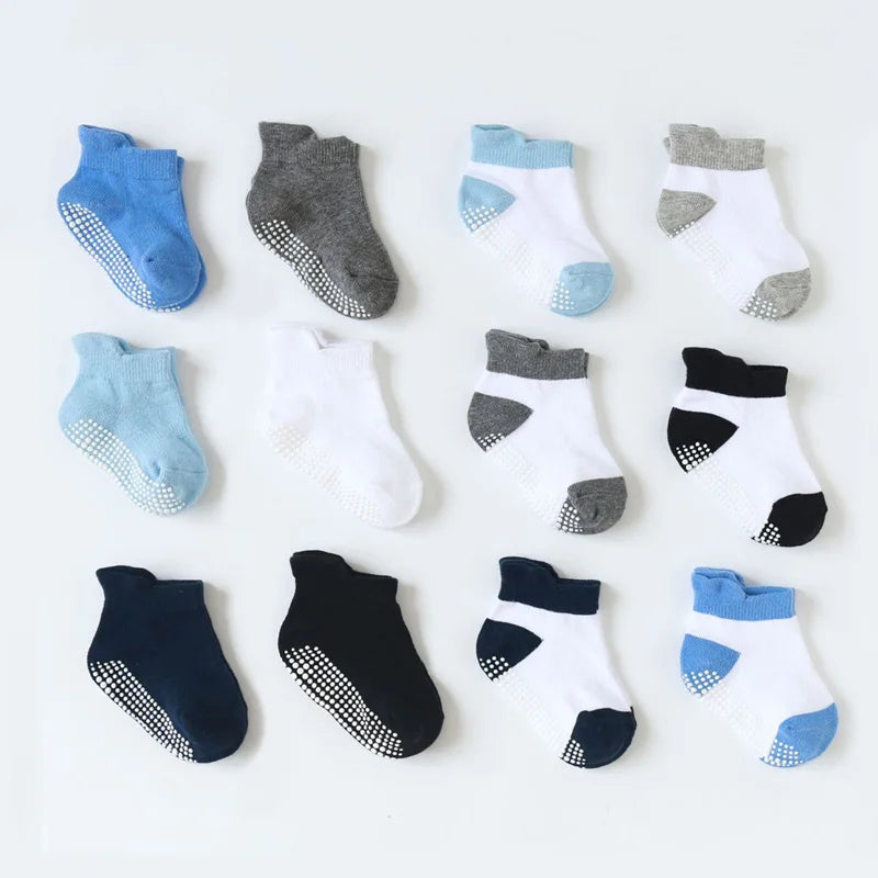 6 Pairs Baby Non-Slip Floor Socks